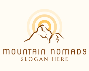 Nature Mountain Trekking  logo design