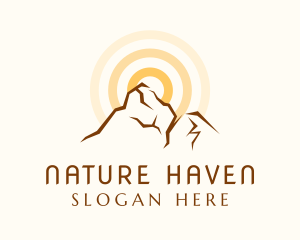 Nature Mountain Trekking  logo design