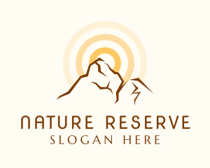 Nature Mountain Trekking  logo design