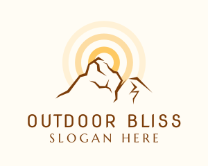 Nature Mountain Trekking  logo design