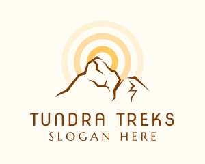 Nature Mountain Trekking  logo design