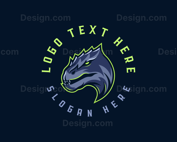 Dinosaur Angry Beast Logo