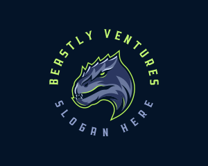 Dinosaur Angry Beast logo design