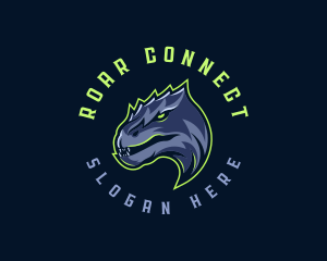 Dinosaur Angry Beast logo design