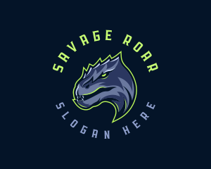 Dinosaur Angry Beast logo design