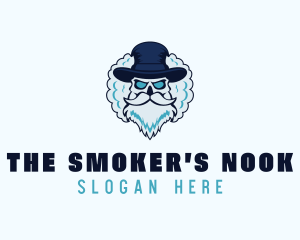 Vape Smoker Skull logo
