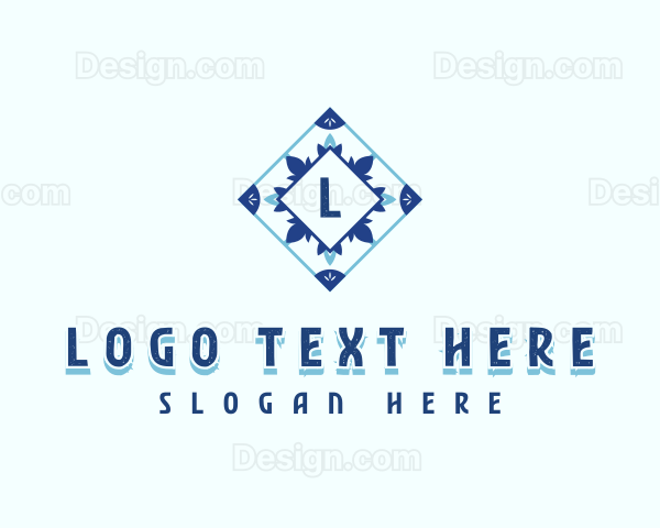 Flooring Tile Pattern Logo