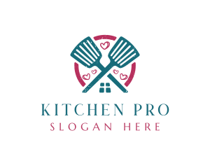 Spatula Kitchen Cooking logo design