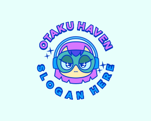 Cute Gamer Girl logo