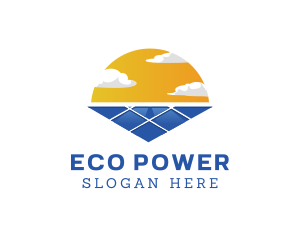 Power Solar Sun logo design