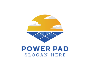 Power Solar Sun logo design