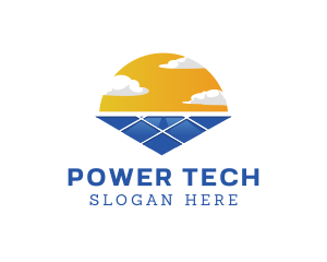 Power Solar Sun logo design