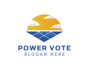 Power Solar Sun logo design