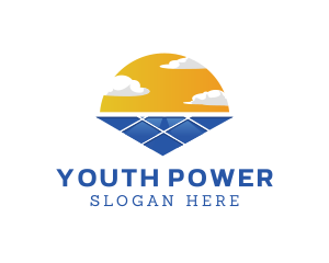 Power Solar Sun logo design