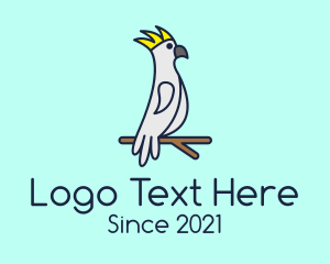 Perched Wild Cockatoo logo