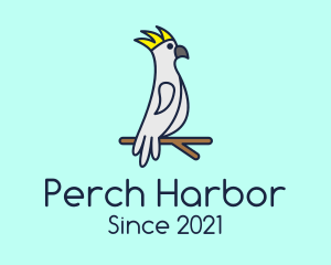 Perched Wild Cockatoo logo