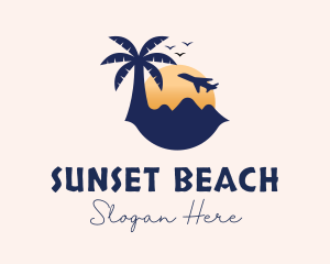 Sunset Beach Tour logo design