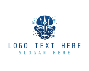 Human Cyborg Robot logo