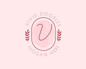 Beauty Apparel Wreath logo design