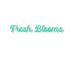 Fresh Cursive Wordmark Text logo design