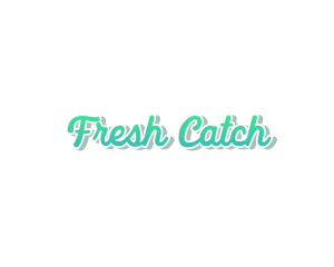 Fresh Cursive Wordmark Text logo design