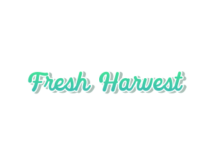 Fresh Cursive Wordmark Text logo design