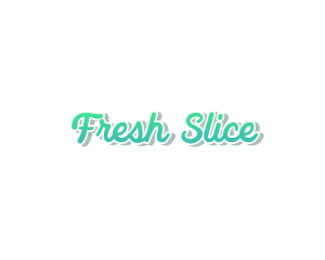 Fresh Cursive Wordmark Text logo design