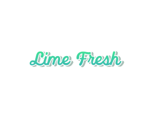 Fresh Cursive Wordmark Text logo design