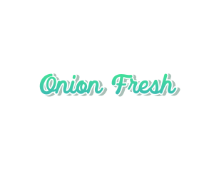 Fresh Cursive Wordmark Text logo design