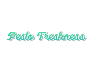 Fresh Cursive Wordmark Text logo design