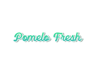 Fresh Cursive Wordmark Text logo design