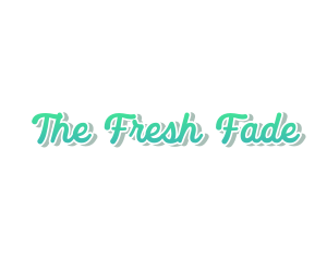 Fresh Cursive Wordmark Text logo design