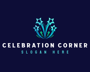 Star Fireworks Celebration logo design