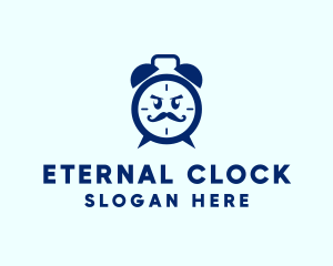 Angry Alarm Clock logo design