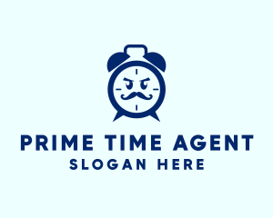 Angry Alarm Clock logo design