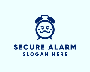 Angry Alarm Clock logo design