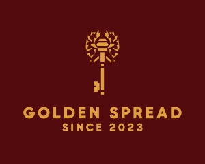 Gold Scorpion Key logo design