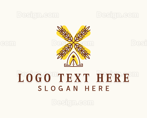 Organic Wheat Farm Logo