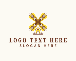 Organic Wheat Farm Logo