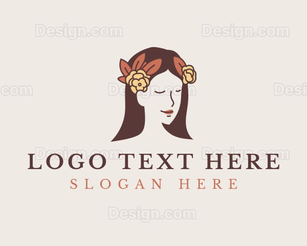 Pretty Flower Girl Logo