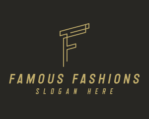 Elegant Fashion Letter F logo design