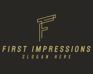 Elegant Fashion Letter F logo design