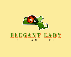 Massachusetts Lady Beetle Insect logo design