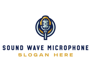 Audio Media Microphone   logo design