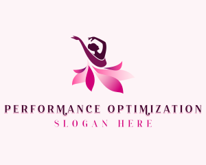 Ballet Dancing Woman logo design