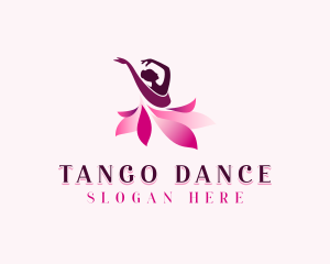 Ballet Dancing Woman logo design