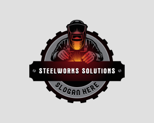 Metalworks Welding Welder logo design