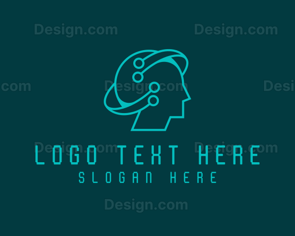 Artificial Intelligence Tech Head Logo