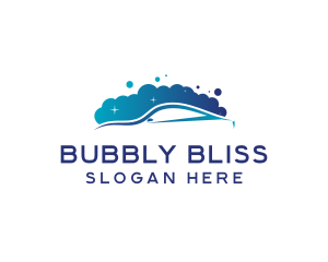 Car Wash Cleaning Bubbles logo design