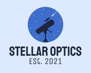 Star Gazing  Telescope logo